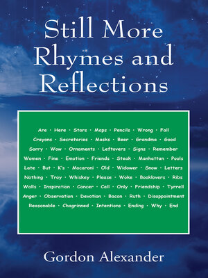 cover image of Still More Rhymes and Reflections
